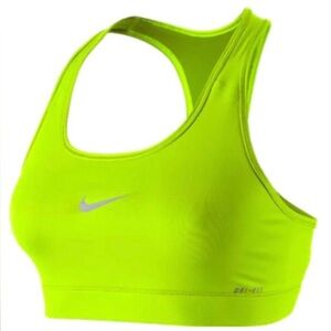 Nike | neon bright yellow Sports Bra | Size M